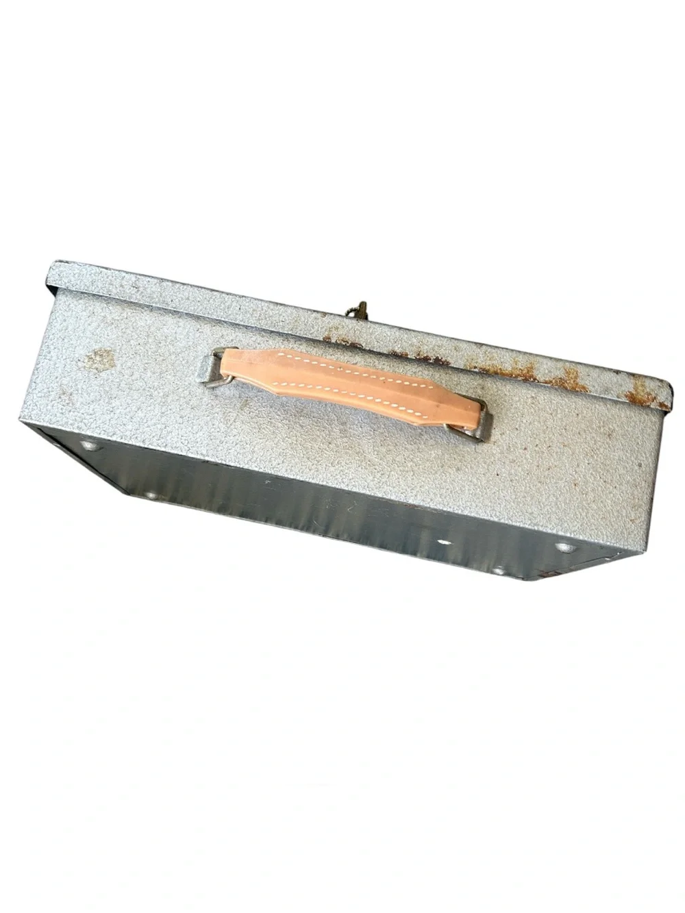 Old Vintage Metal Lock Box